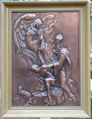 handgetriebens Kupferrelief